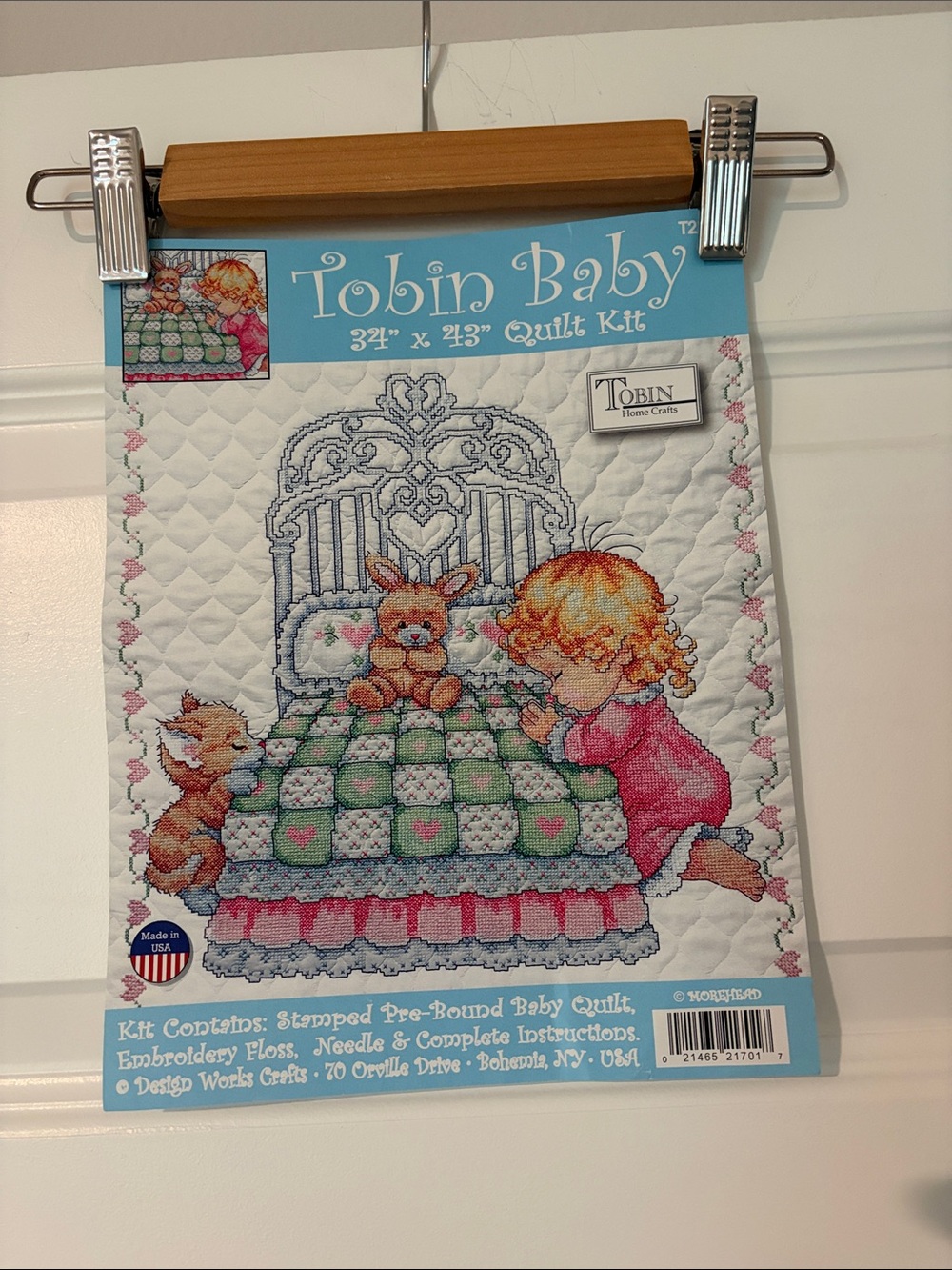 Tobin Baby Quilted Kit in Pink and Green